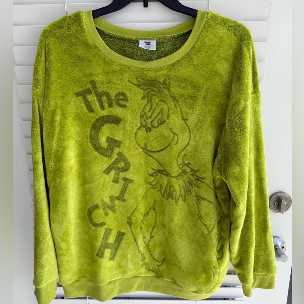 The Grinch Plush Green Crewneck Sweatshirt
